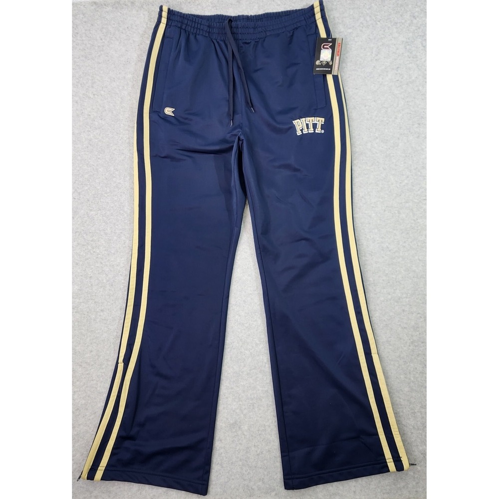 Pittsburgh Pitt Panthers‎ Athletic Pants XL Collesium Blue Ankle Zippers 36x32